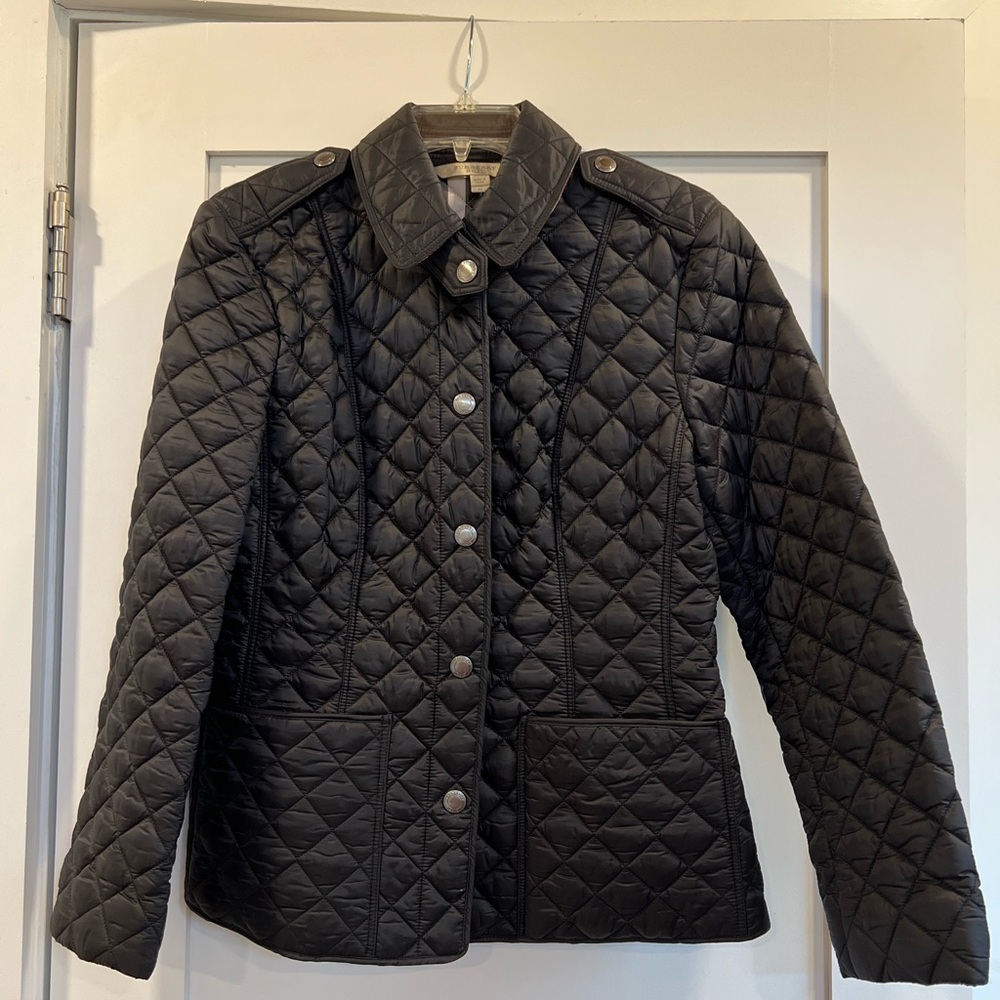 BURBERRY Brit Quilted Coat Jacket EUC